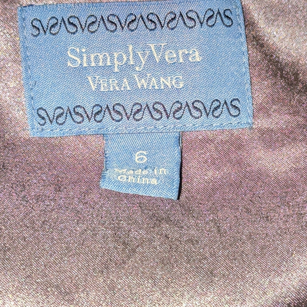 Simply Vera Silvery Top & Giorgio Armani Black Slacks - Picture 3 of 5